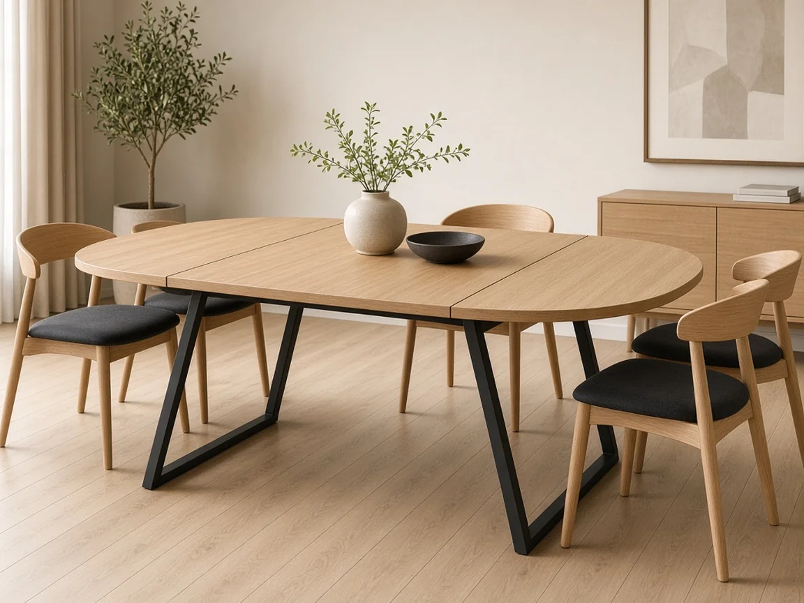 Extendable dining table